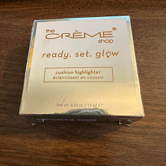 The Creme Shop Ready Set Glow Cushion Highlighter Gold Glow Face Makeup NEW - Picture 3 of 8